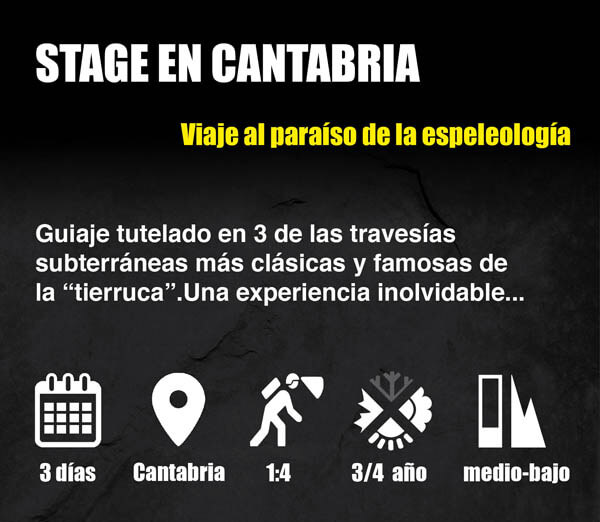 Stage Cantabria Espeleologia